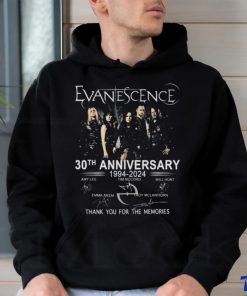 Official Evanescence 30th Anniversary 1994 – 2024 Thank You For The Memories T Shirt