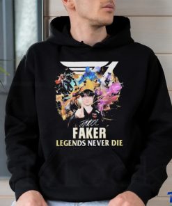 Official Faker legends never die signature shirt