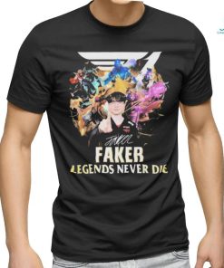 Official Faker legends never die signature shirt