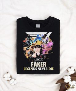 Official Faker legends never die signature shirt