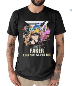 Official Faker legends never die signature shirt