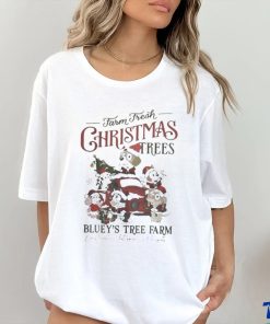 Official Farm Fresh Christmas Trees Bluey Tree Farm Shirt