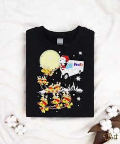 Official Fedex santa Snoopy and reindeer Woodstock Christmas shirt