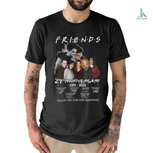 Official Friends 29th Anniversary 1994 2023 Thank You for the memories signatures shirt
