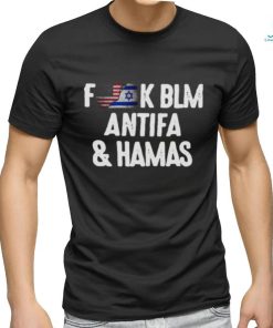 Official Fuck BLM Antifa And Hamas I Support For Israel T Shirt