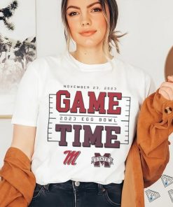 Official Game Time Egg Bowl 2023 Ole Miss Rebels vs MSU Bulldogs T Shirt