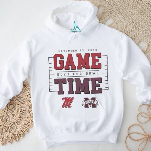 Official Game Time Egg Bowl 2023 Ole Miss Rebels vs MSU Bulldogs T Shirt