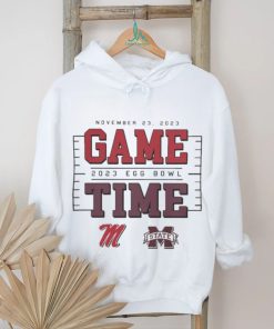 Official Game Time Egg Bowl 2023 Ole Miss Rebels vs MSU Bulldogs T Shirt