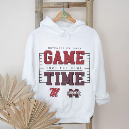 Official Game Time Egg Bowl 2023 Ole Miss Rebels vs MSU Bulldogs T Shirt