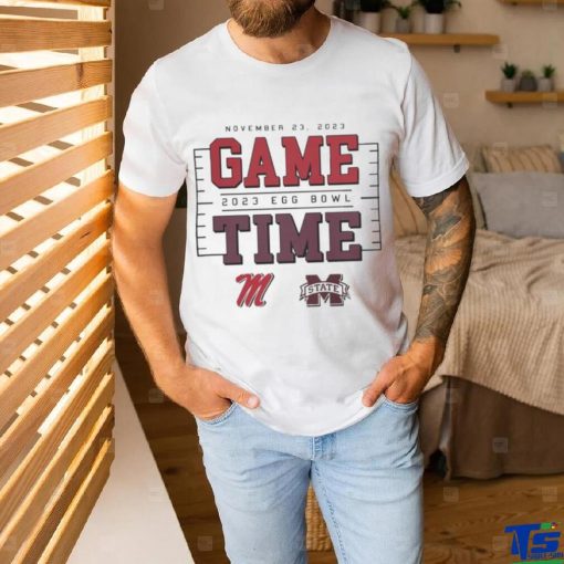 Official Game Time Egg Bowl 2023 Ole Miss Rebels vs MSU Bulldogs T Shirt