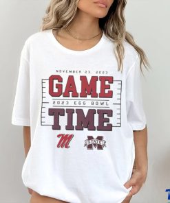 Official Game Time Egg Bowl 2023 Ole Miss Rebels vs MSU Bulldogs T Shirt