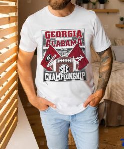 Official Georgia Bulldogs Vs Alabama Crimson Tide 2023 SEC Championship 12 2 2023 Bound Flags Unisex T Shirt