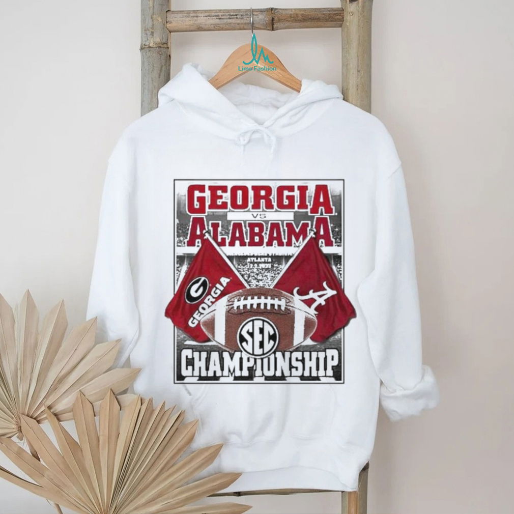 Official Georgia Bulldogs Vs Alabama Crimson Tide 2023 SEC Championship 12 2 2023 Bound Flags Unisex T Shirt Official Georgia Bulldogs Vs Alabama Crimson Tide 2023 SEC Championship 12 2 2023 Bound Flags Unisex T Shirt