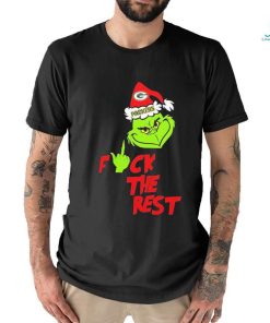 Official Green Bay Packers Santa Grinch F The Rest T shirt