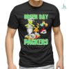 Cute Cat Wearing Santa Hat And Fireplace I Heard Santa On The Roof So I Turned On The Fireplace Happy Christmas T shirt