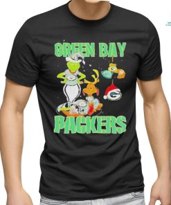 Official Green Bay Packers grinch and max NFL ornament Christmas T shirt