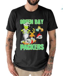 Official Green Bay Packers grinch and max NFL ornament Christmas T shirt