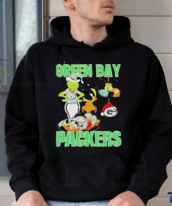 Official Green Bay Packers grinch and max NFL ornament Christmas T shirt