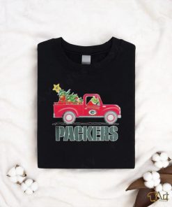 Official Green Bay Packers santa grinch driving truck Christmas Shirt