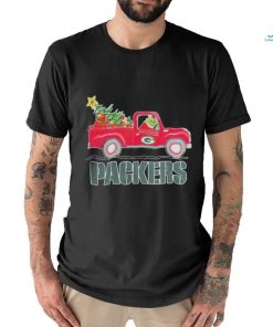 Official Green Bay Packers santa grinch driving truck Christmas Shirt