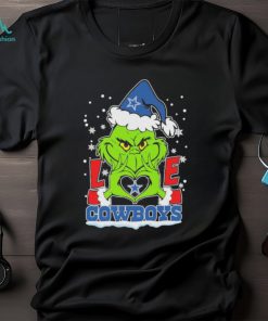 Official Grinch Hand Love Dallas Cowboys Football Christmas shirt