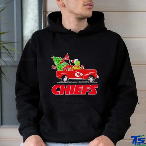 Official Grinch driving car Kansas City Chiefs Christmas shirt