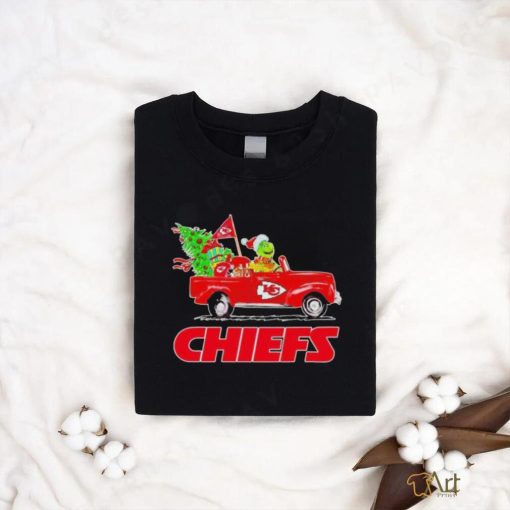 Official Grinch driving car Kansas City Chiefs Christmas shirt