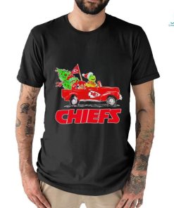 Official Grinch driving car Kansas City Chiefs Christmas shirt