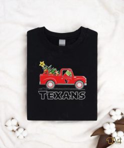 Official Houston Texans Santa Grinch Driving Truck Christmas 2023 Shirt