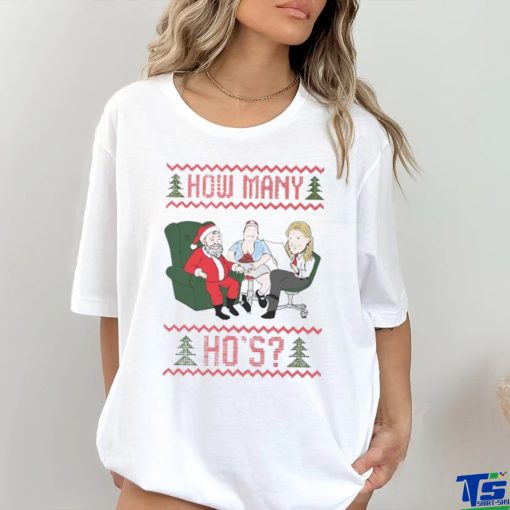 Official How Many Ho’s Ugly Merry Christmas 2023 Shirt