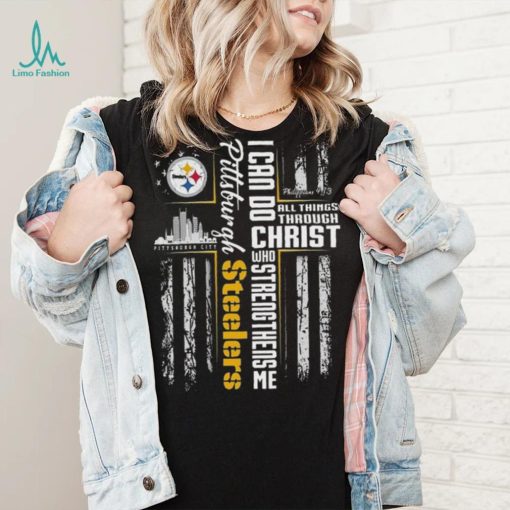 Official I Can Do All Things Through Christ Pittsburgh Steelers T Shirt