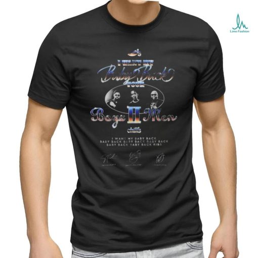 Official I Want My Baby Back Tour Boys 2 Men T Shirt
