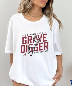 Official Isaiah Bond Alabama Crimson Tide Grave Digger NCAA Football T Shirt