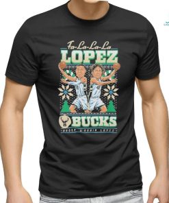 Official Item Of The Game Lopez Brothers Milwaukee Bucks Logo Holiday Ugly Shirt