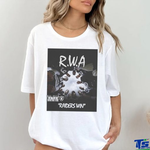 Official Las Vegas Raiders RWA Raiders Win Cover T Shirt