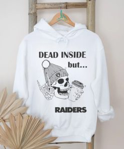 Official Las Vegas Raiders Skeleton Dead Inside But Raiders Logo Shirt