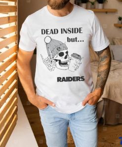 Official Las Vegas Raiders Skeleton Dead Inside But Raiders Logo Shirt