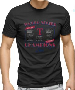 Official MLB Texas Rangers Team World Series Champions 2023 Shirt