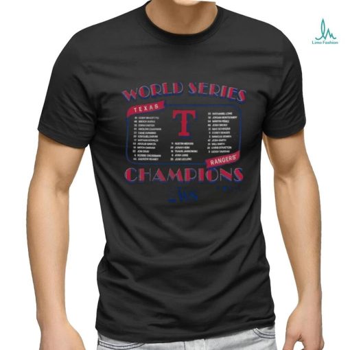 Official MLB Texas Rangers Team World Series Champions 2023 Shirt