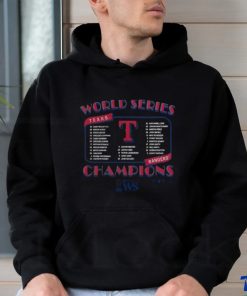 Official MLB Texas Rangers Team World Series Champions 2023 Shirt