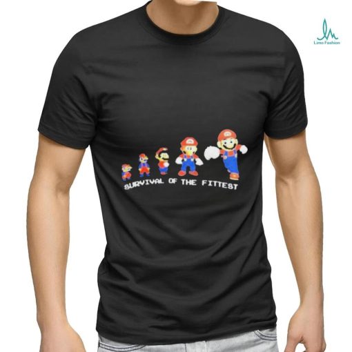 Official Mario Survival Of The Fittest T Shirt