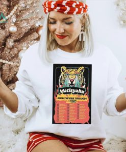 Official Matisyahu Hold The Fire Tour 2024 Poster Shirt