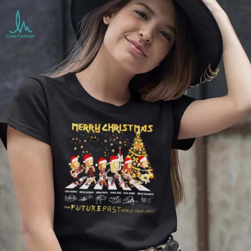 Official Merry Christmas Iron Maiden The Future Past World Tour 2023 Abbey Road Signatures Shirt