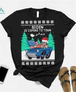 Official Merry Christmas Joe Biden Is Coming To Town Ugly sweater Christmas shirt