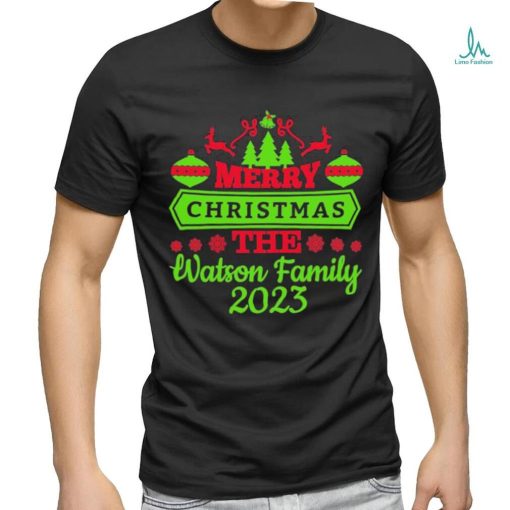 Official Merry Christmas The Watson Family 2023 Shirt