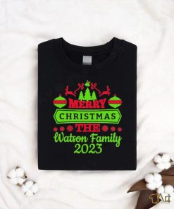 Official Merry Christmas The Watson Family 2023 Shirt