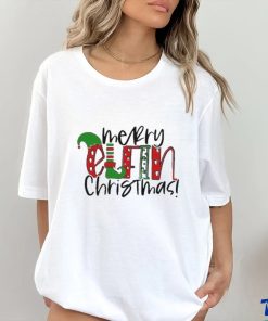 Official Merry elfin Christmas festive holiday T shirt