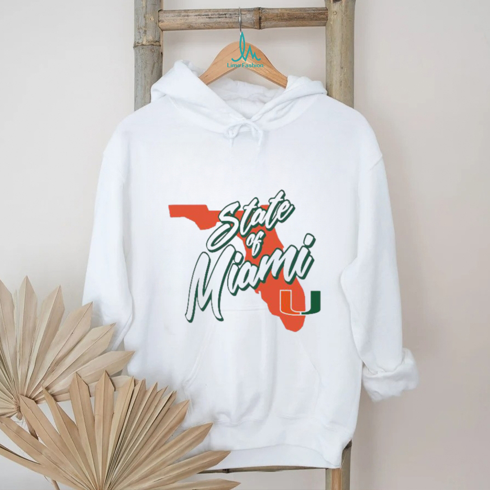 Official Miami Hurricanes State Of Miami T Shirt Official Miami Hurricanes State Of Miami T Shirt