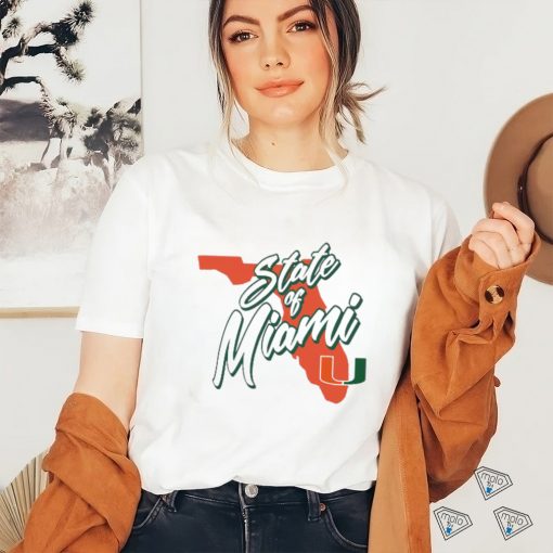 Official Miami Hurricanes State Of Miami T Shirt