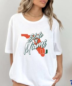 Official Miami Hurricanes State Of Miami T Shirt